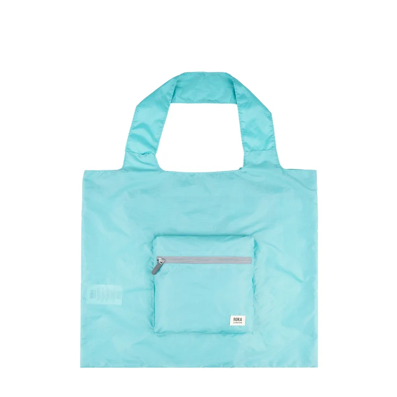 ROKA Borough Medium Gerecycled Nylon Ripstop Tas - Aquatic Awe