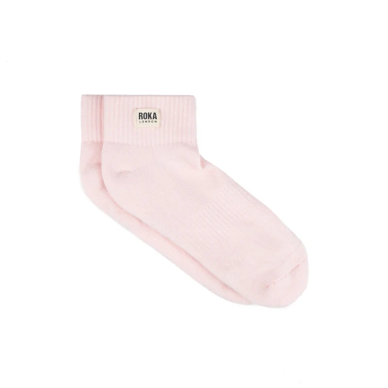 ROKA Wembley Biologisch Katoenen Crop Sokken - Transcendent Roze