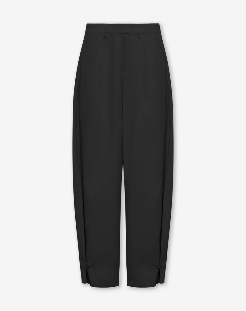GIA TWISTED LEG PANTS PETITE ZWART