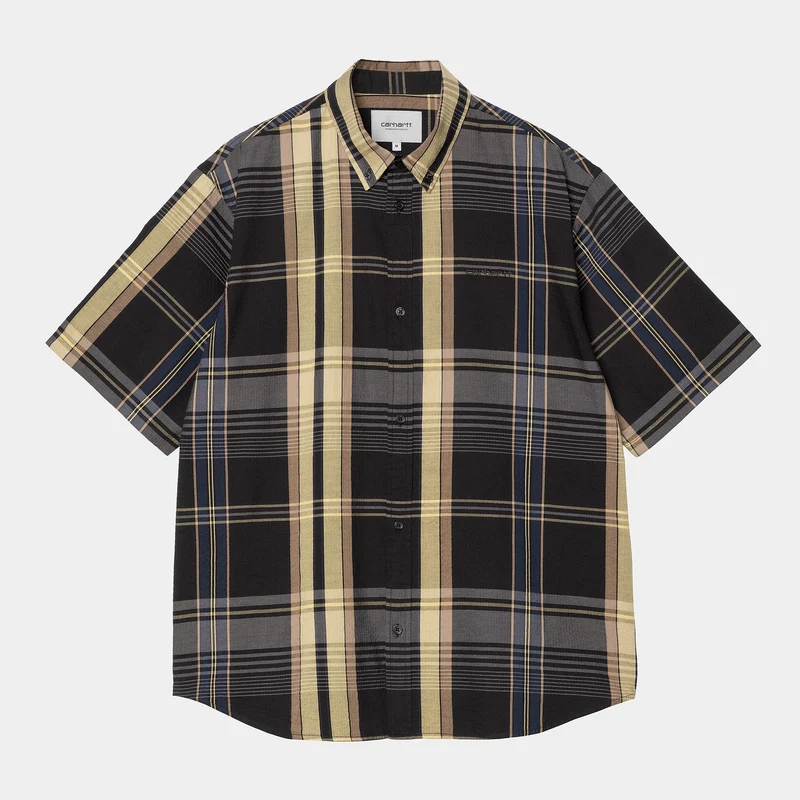 Carhartt WIP Heren Roslin Check Shirt - Zwart / Zwart