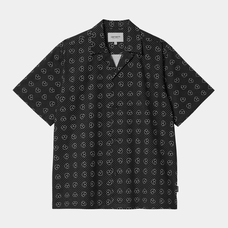 Carhartt WIP Heren Furoshiki Print Shirt - Zwart