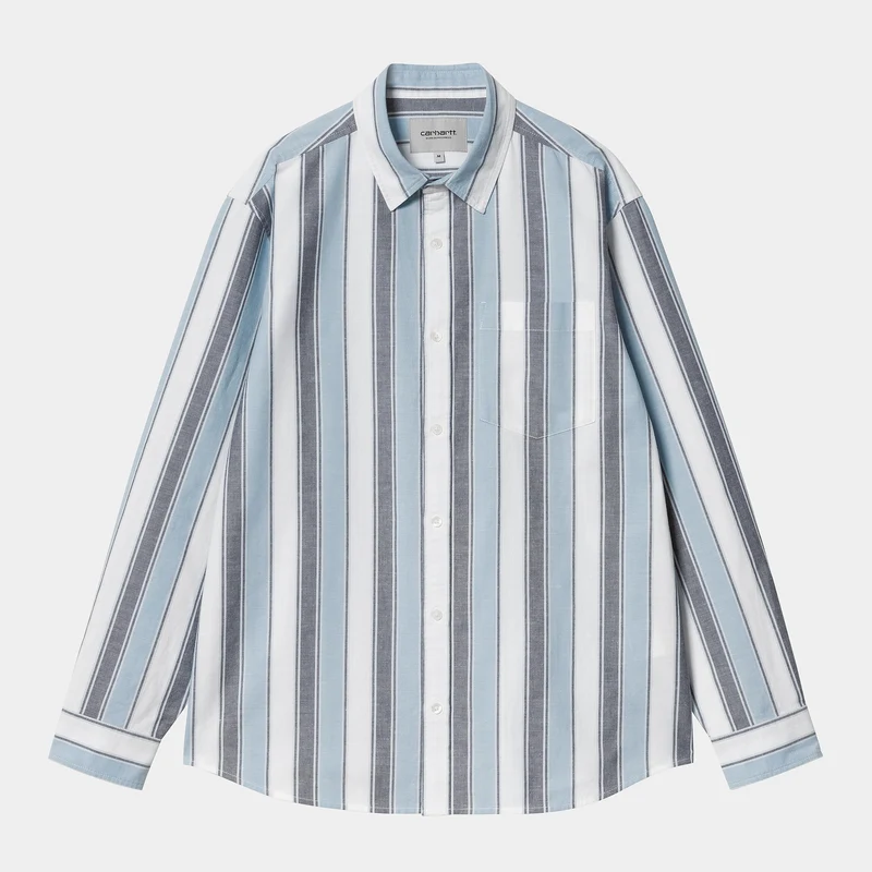 Carhartt WIP Heren Kendricks Stripe Shirt - Blauw