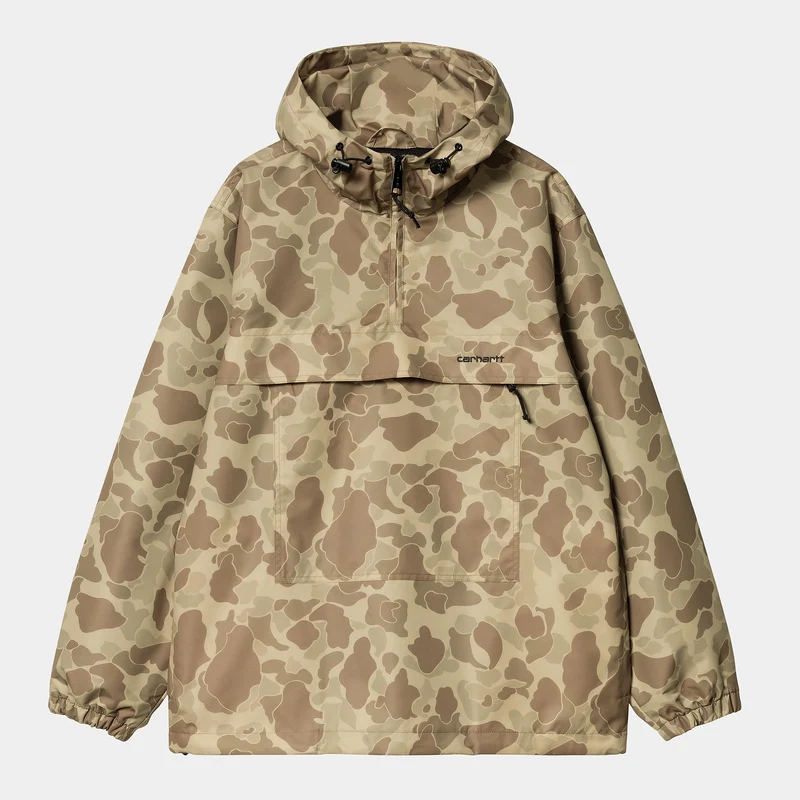 Carhartt WIP Heren Windbreaker Pullover Zomerjack - Camo Duck Desert