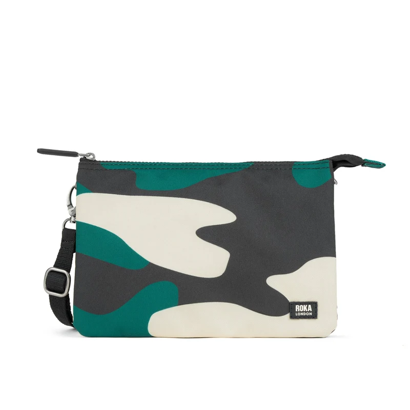 ROKA Carnaby Crossbody XL Urban Rose Camo tas van gerecycled canvas