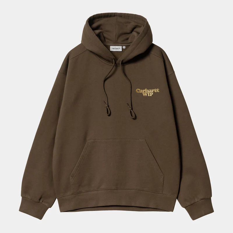 Carhartt WIP Heren Charm Link Hoodie - Liberica / Goud Stone Washed