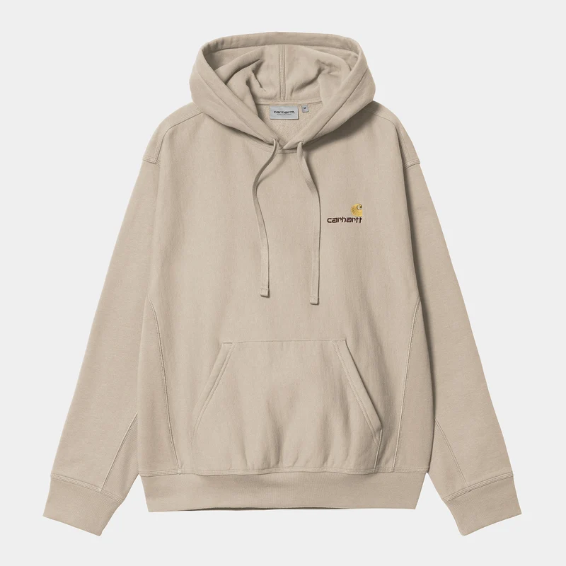 Carhartt WIP HEREN American Script Hoodie - Fleur De Sel