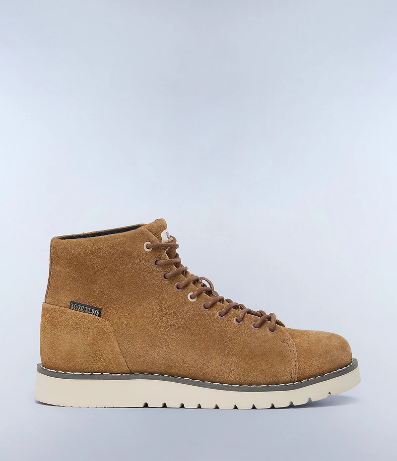 Napapijiri Heren Suède Conifer String Boot - Bruin Tabak