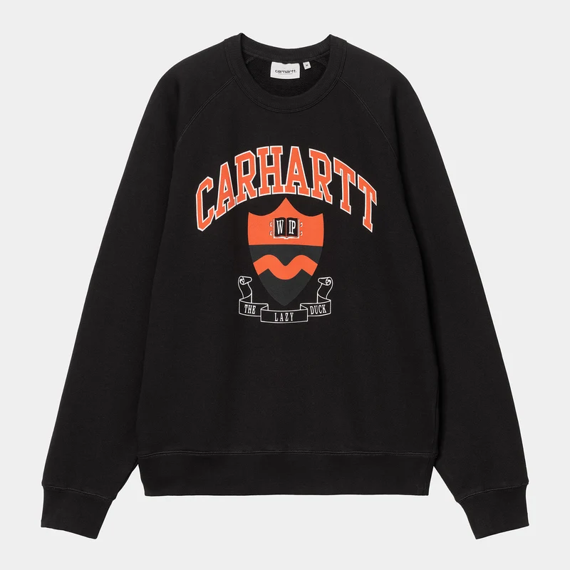 Carhartt WIP Heren Lazy Duck Sweat Top - Zwart