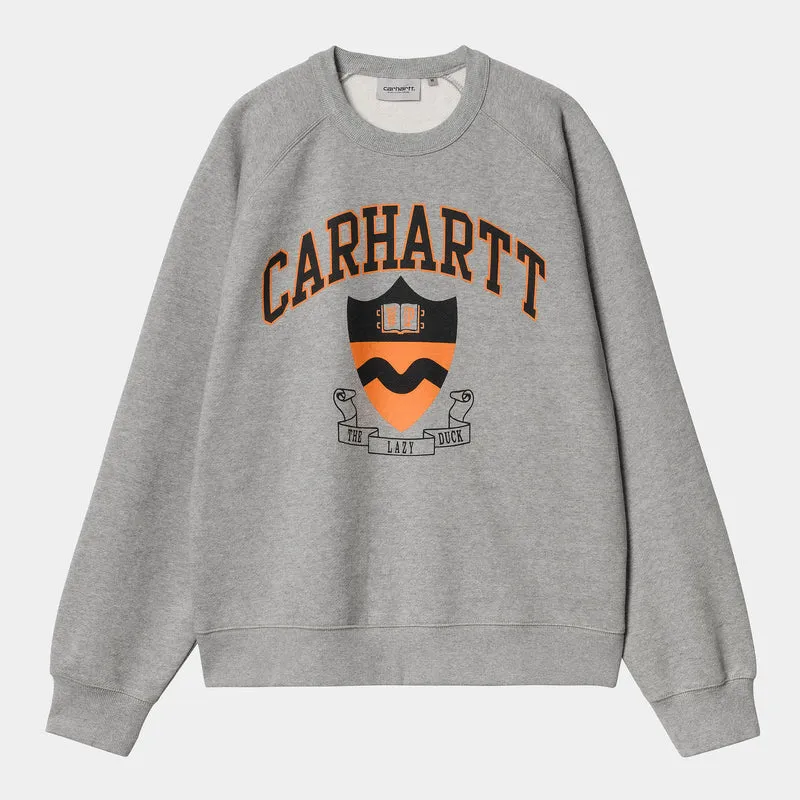Carhartt WIP Heren Lazy Duck Sweat Top - Grijs Heather