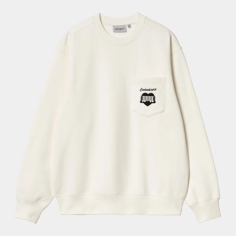 Carhartt WIP Heren Heart Train Sweat Top - Wax