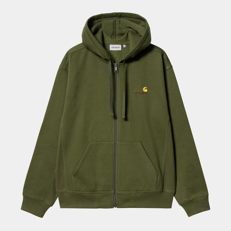 Carhartt WIP HEREN American Script Jas met ritssluiting en capuchon - Dragon