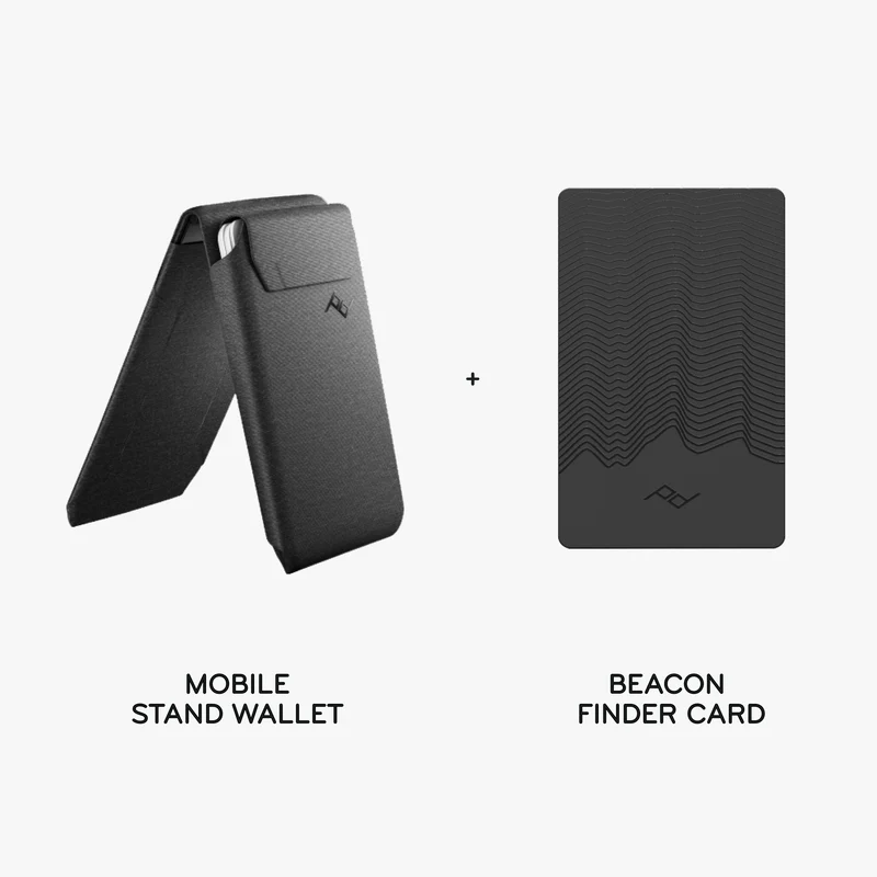 Mobile Stand Wallet + Bundle 1 | Charcoal | Fabric
