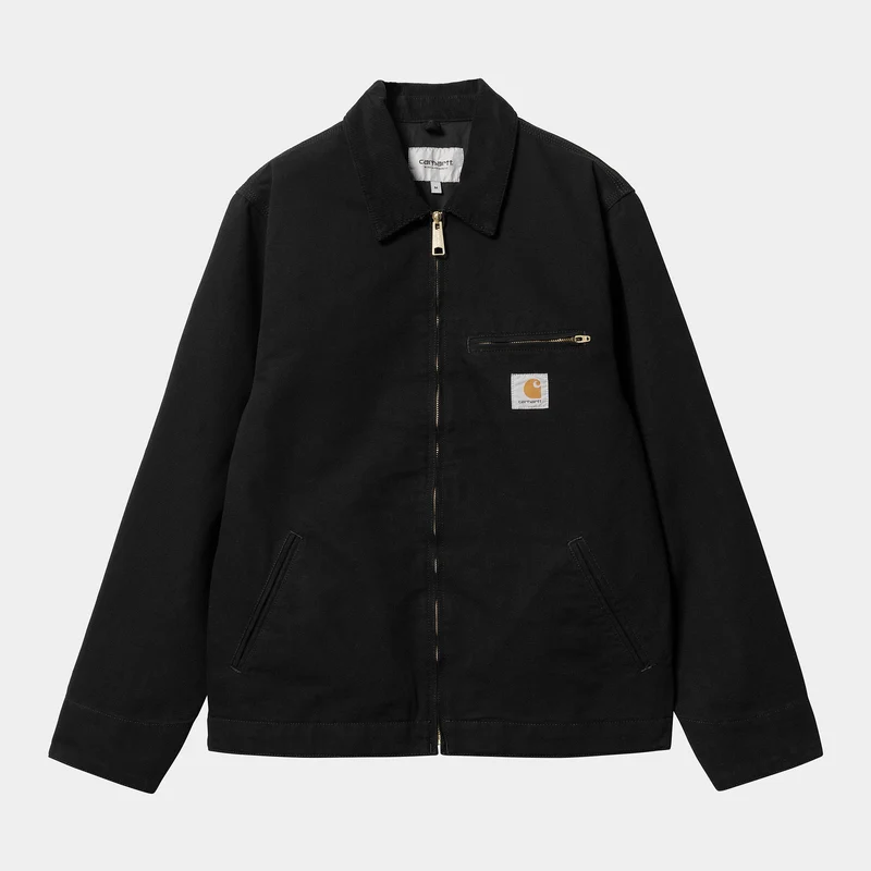 Carhartt WIP Heren Detroit Zomerjas - Zwart Gespoeld