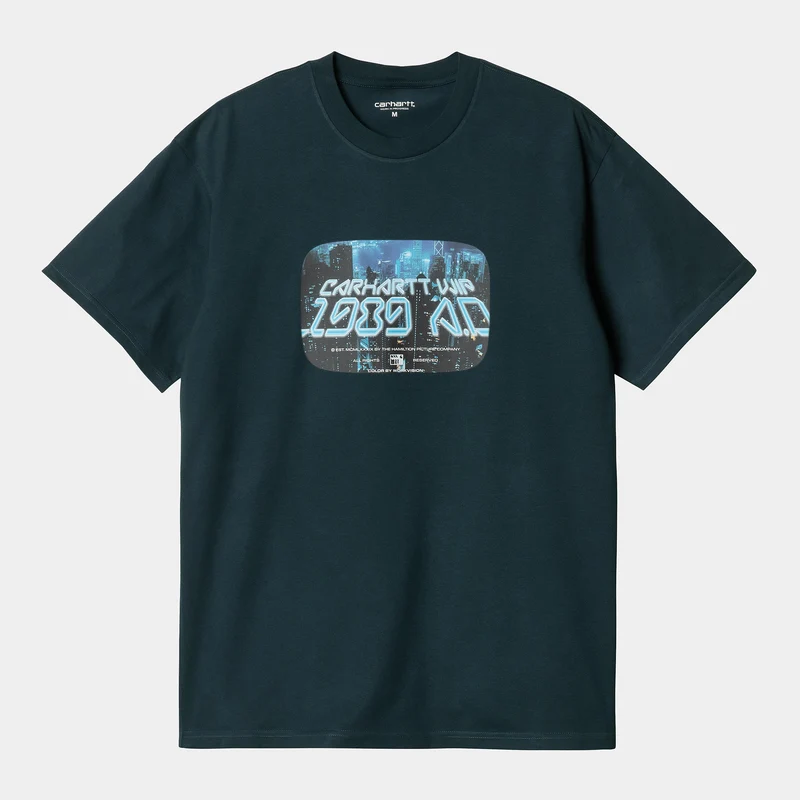 Carhartt WIP Heren Greatest Flicks T-shirt - Deep Lagoon