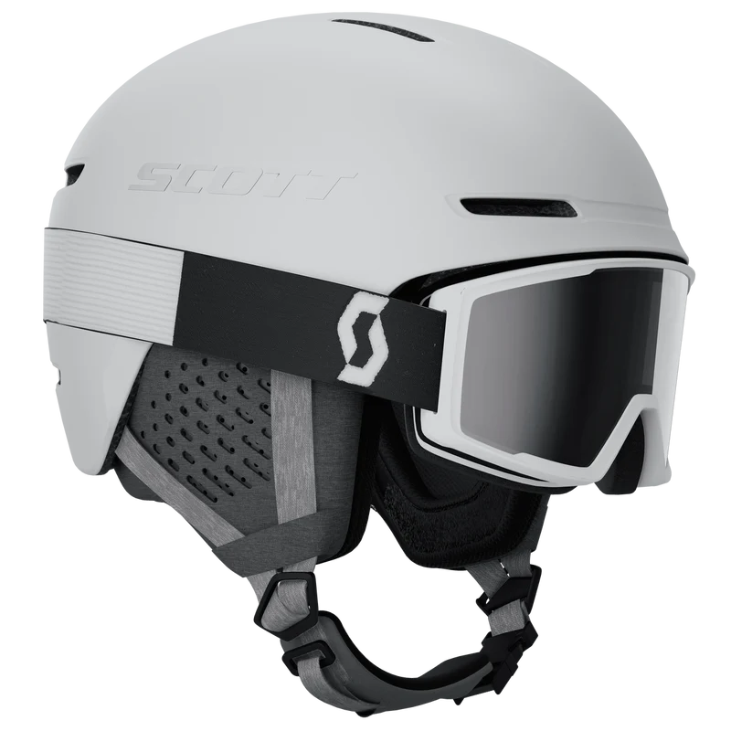 Scott Track + Factor Pro Skihelm + Skibril Set - Wit
