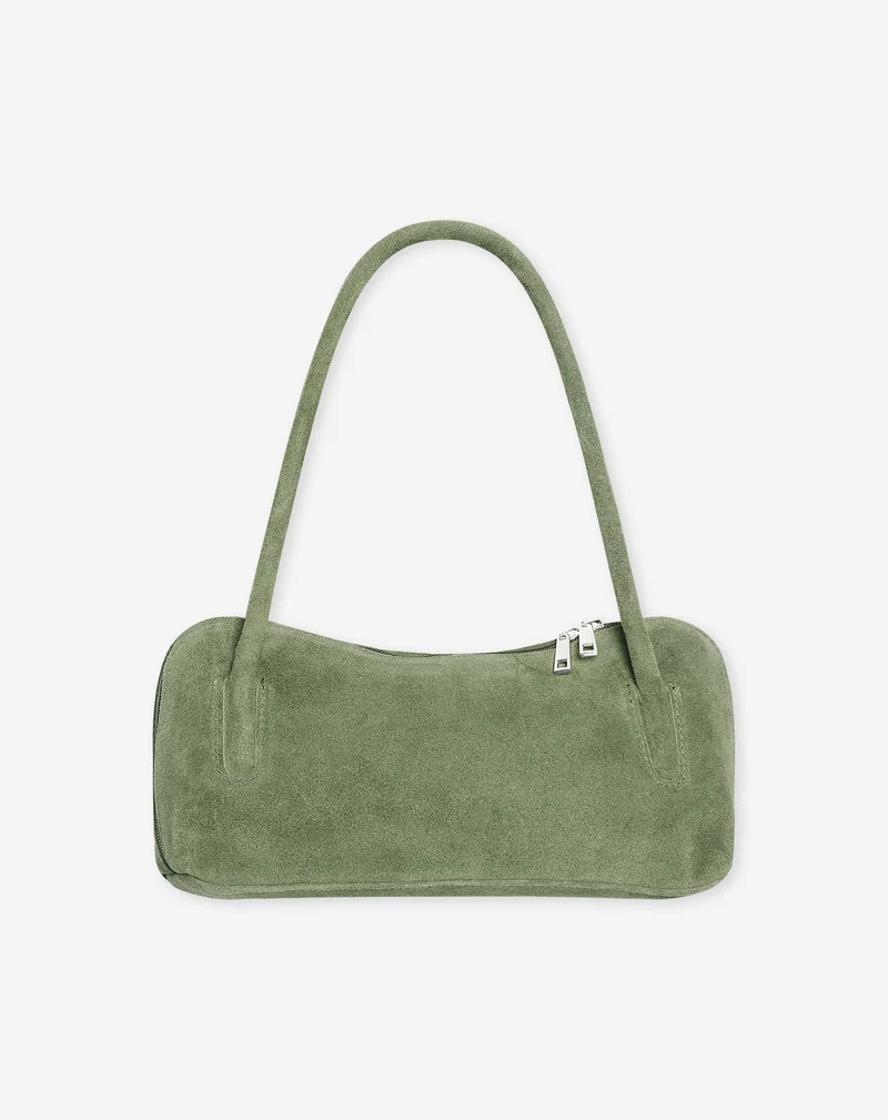 BLAIR SUEDE BAG OLIJFGROEN