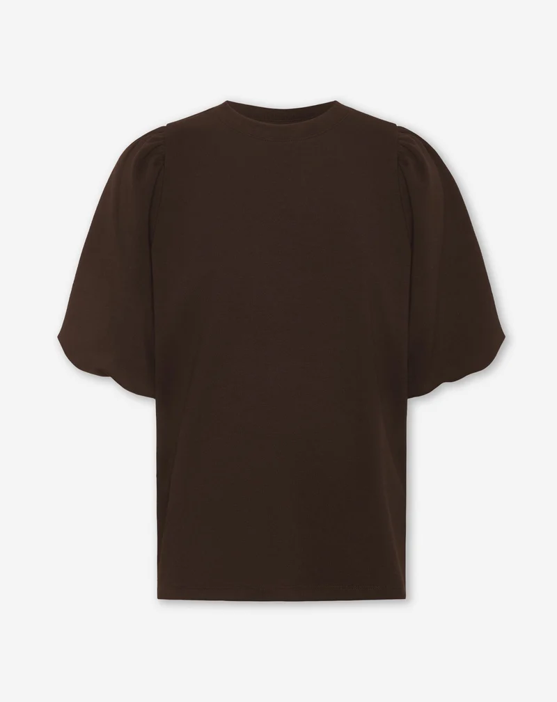 SCUBA SHORT PUFF SLEEVE SWEATER MATERNITY BRUIN