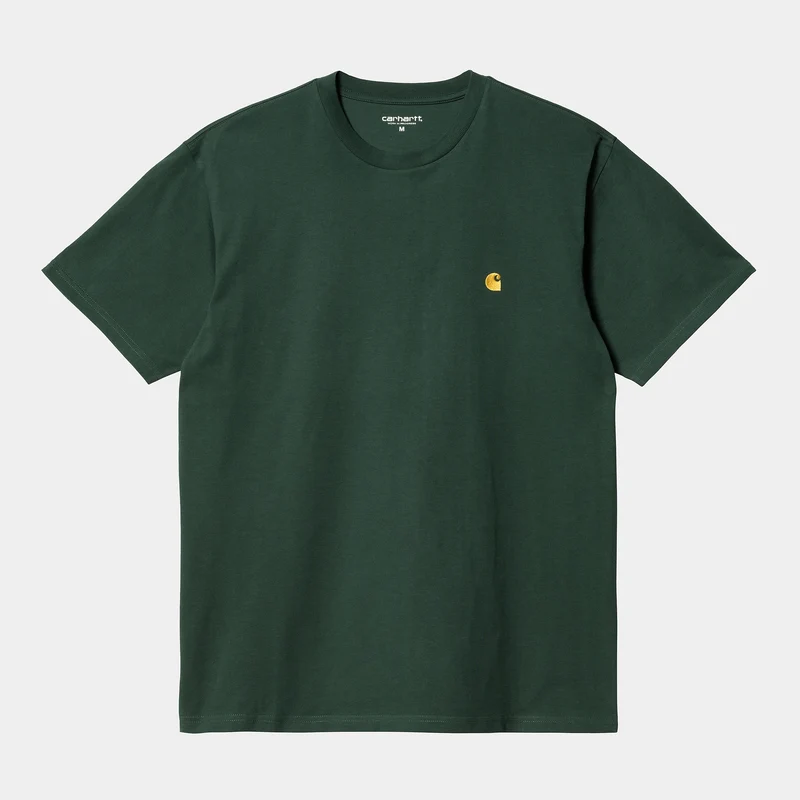 Carhartt WIP Heren Chase T-shirt met korte mouwen - Discovery Groen