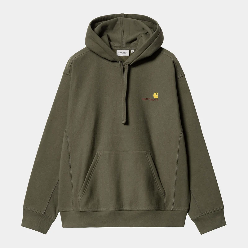 Carhartt WIP HEREN American Script Sweat Hoodie - Plant