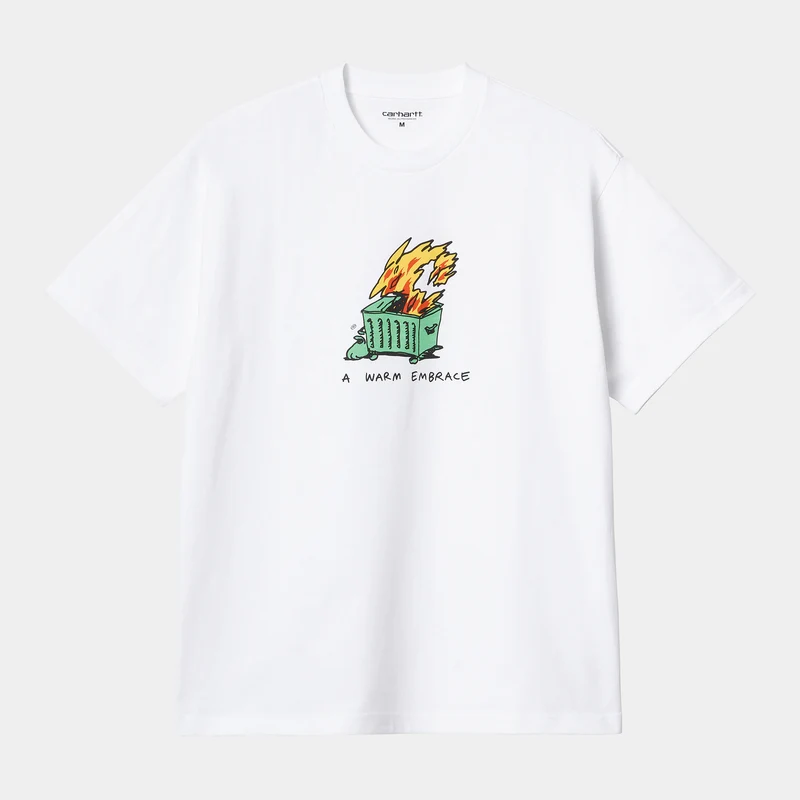 Carhartt WIP Heren Warm Embrace T-shirt - Wit