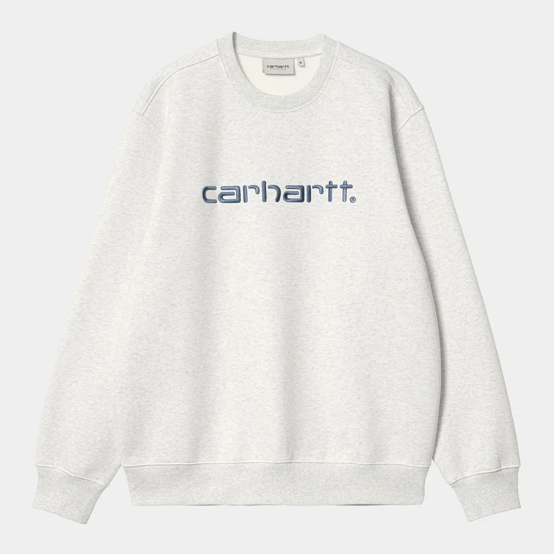 Carhartt WIP HEREN Carhartt WIP Sweattop - Ash Heather / Liberty