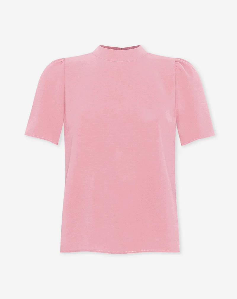 JULIE SHORT SLEEVE TOP ZACHT ROZE