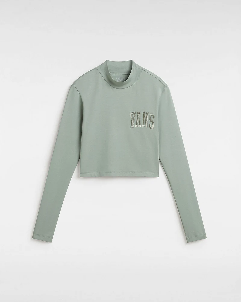 VANS Mini-T-shirt met lange mouwen voor dames - ijsberggroen