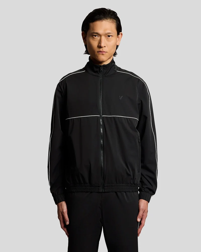 Lyle & Scott Lichtgewicht trainingsjack voor heren | Gitzwart