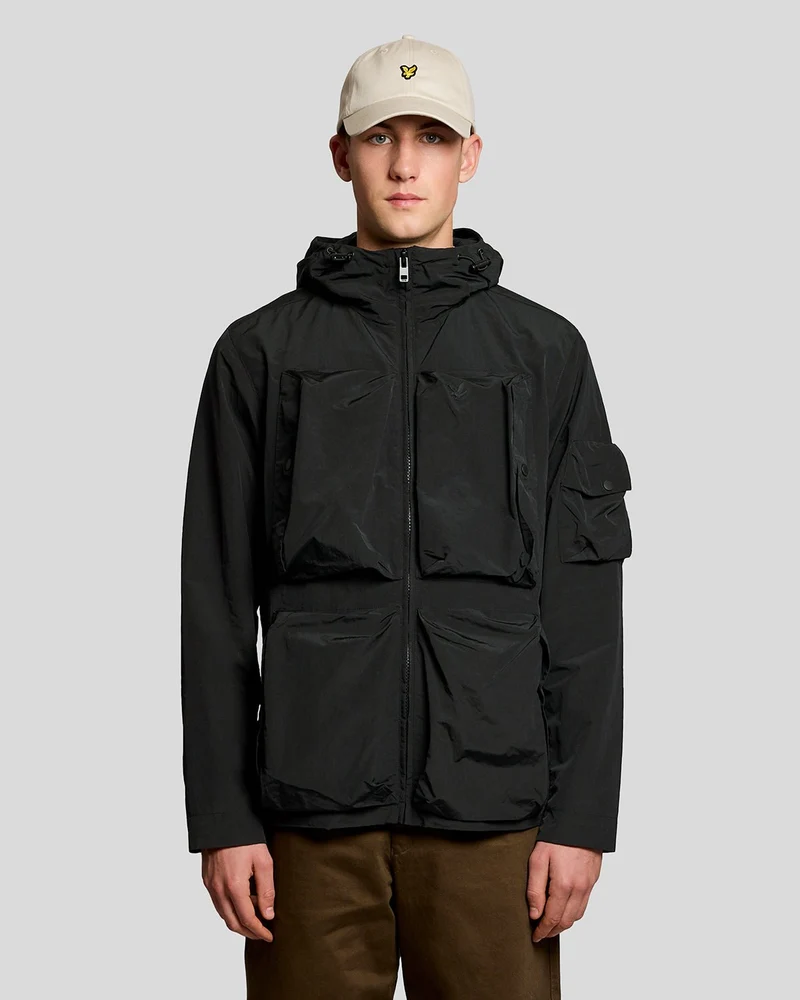 Lyle & Scott Lichtgewicht windjack voor heren | Gitzwart