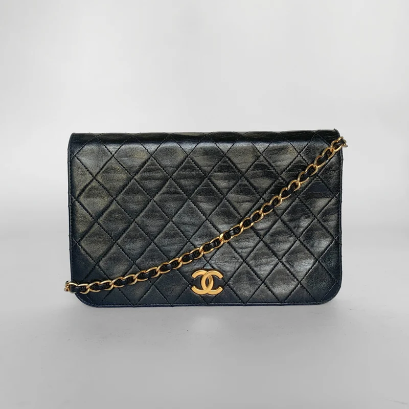 Chanel Enkele Flap Bag Lamsleer