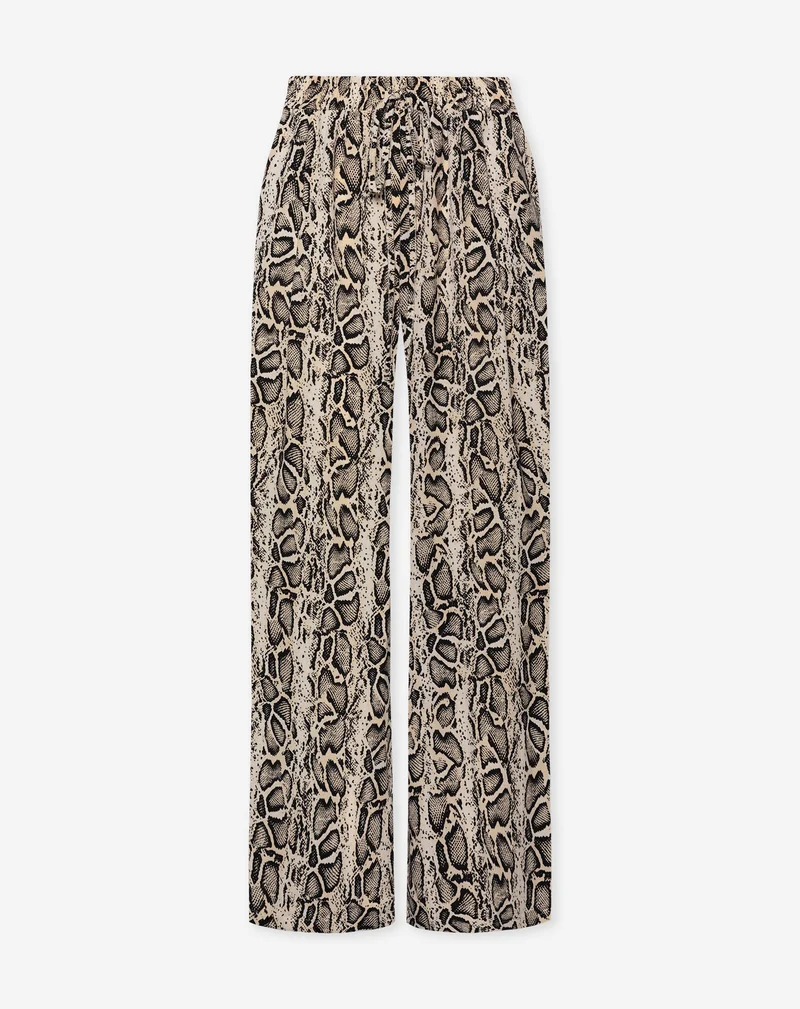 JULIE SNAKE WIDE LEG PANTALON TALL BEIGE