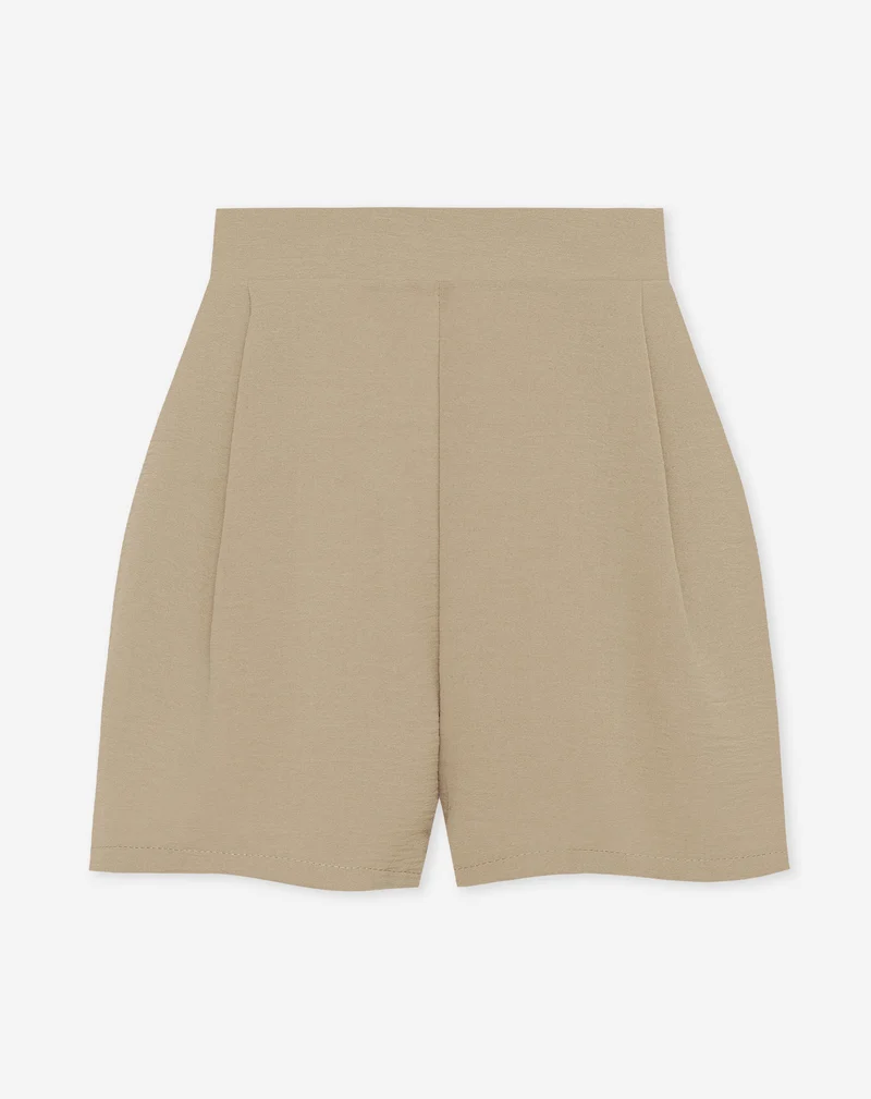 JULIE SHORTS DONKER BEIGE