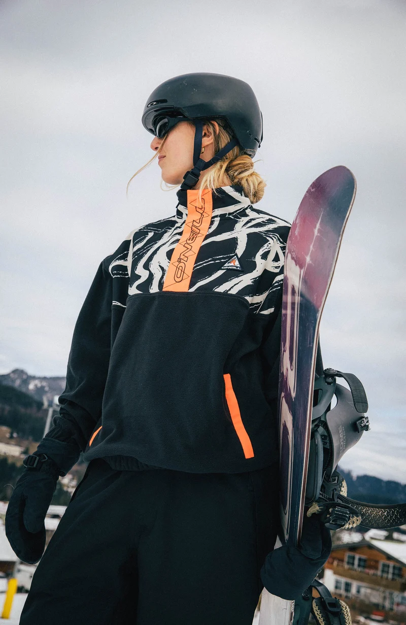 FWC'Play Polartec® fleecetrui met halve rits | White Snowtracks