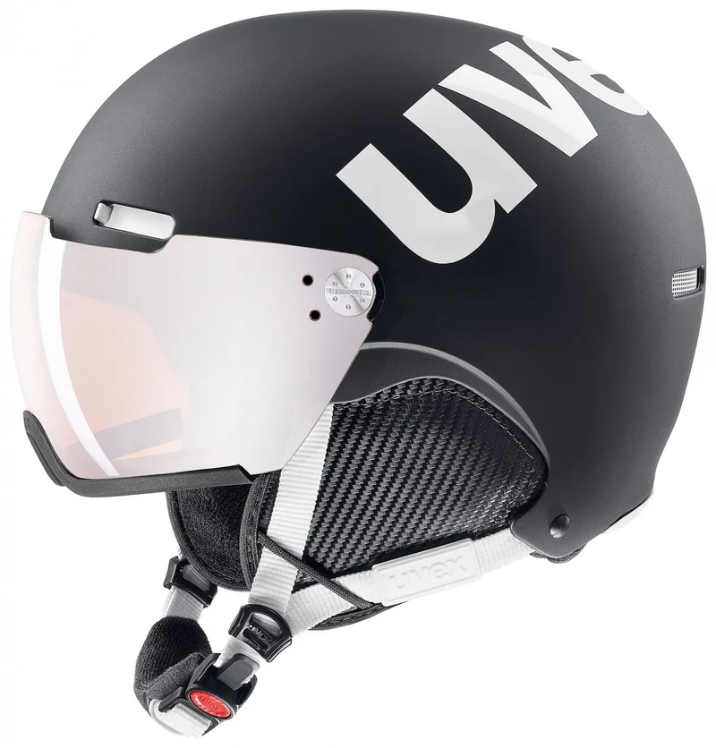 Uvex HLMT 500 Visor Skihelm met Vizier - Zwart/Wit