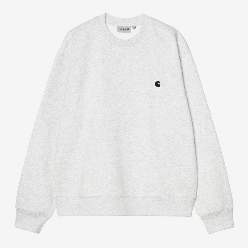 Carhartt WIP Heren Mack Sweatshirt | Ash Heather Black