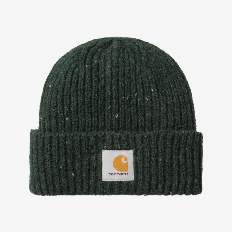 Carhartt WIP Unisex anglistische gespikkelde muts | Gespikkelde donkere scarabee