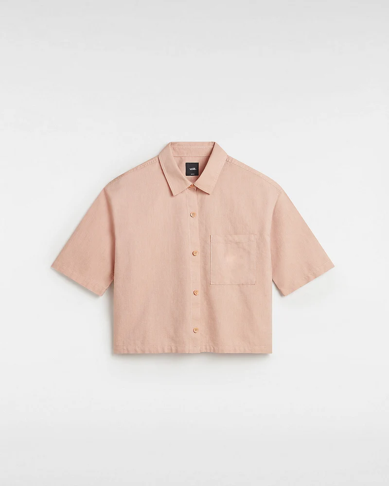 VANS McMillan-overhemd voor dames - koperbruin