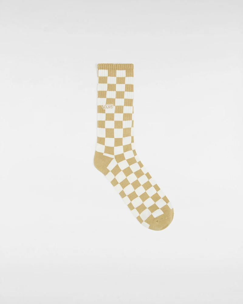 VANS Heren schaakbord crew sokken (1 paar) - antilope bruin