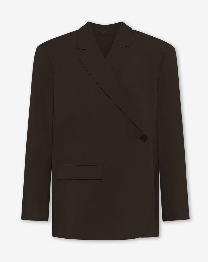 STEVIE OVERSIZED ASYMMETRIC BLAZER BRUIN