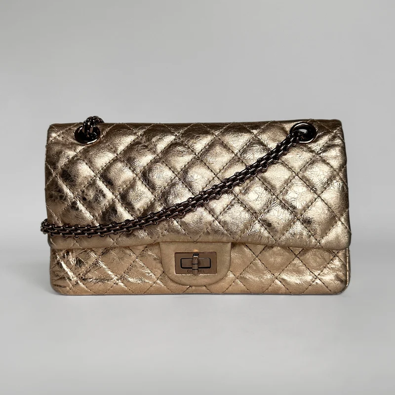 Chanel 2.55 Handtas Verouderd Kalfsleer