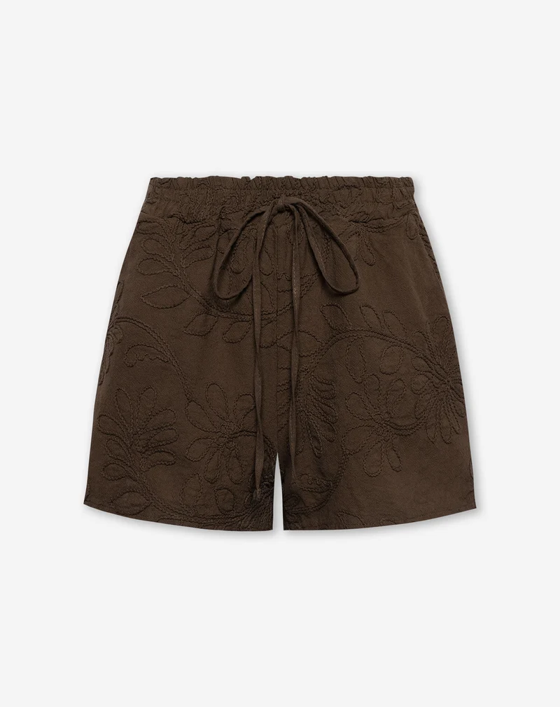 FEMKE FLOWER SHORTS BRUIN