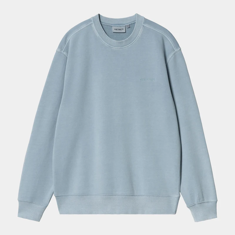 Carhartt WIP Heren Duster Script Sweat Top - Misty Sky