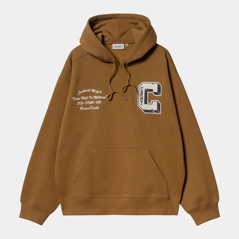 Carhartt WIP Heren Bruine Eenden Hoodie - Hamilton Bruin