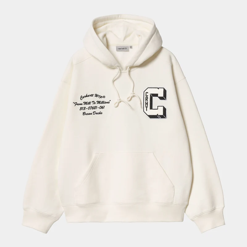 Carhartt WIP Heren Bruine Eenden Hoodie - Wax