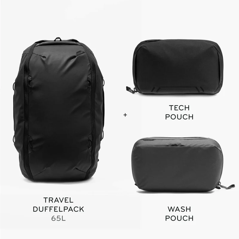 65L Travel Duffelpack + Bundle 2 | Black