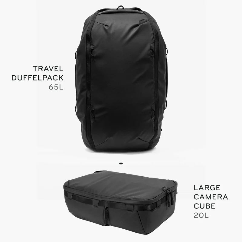 65L Travel Duffelpack + Bundle 1 | Black
