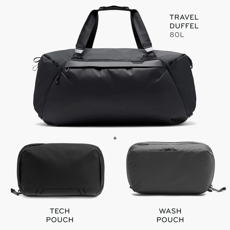 80L Travel Duffel + Bundle 1 | Black