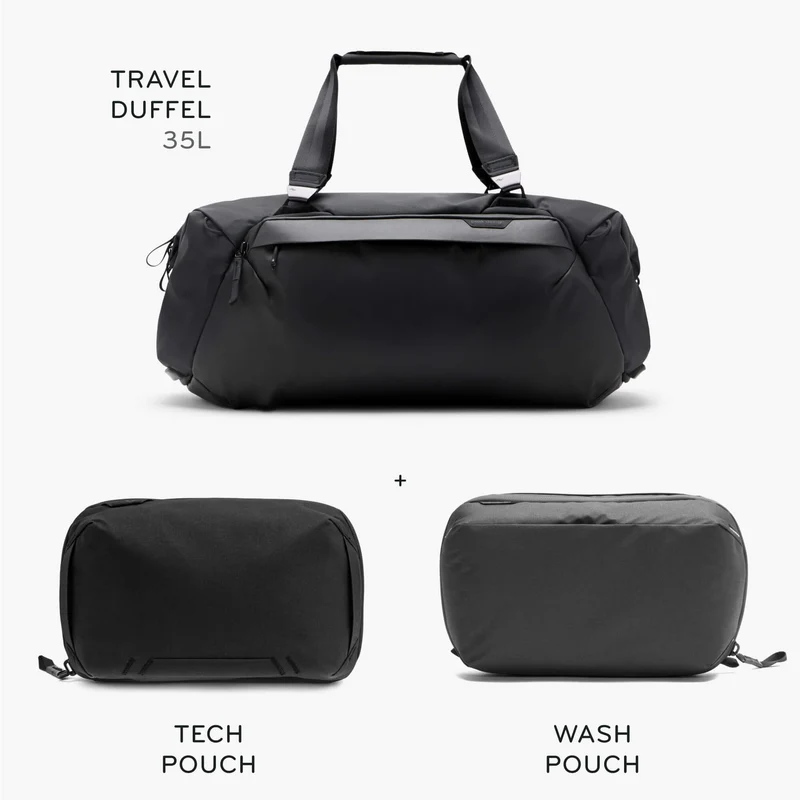 35L Travel Duffel + Bundle 2 | Black