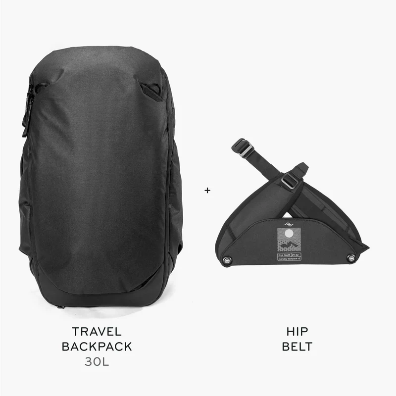 30L Travel Backpack + Bundle 2 | Black