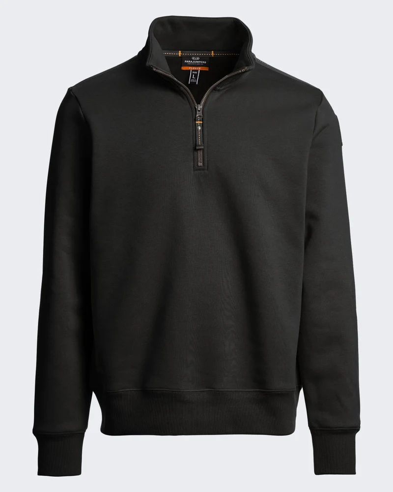 Heren Half-zip fleece trui Zwart